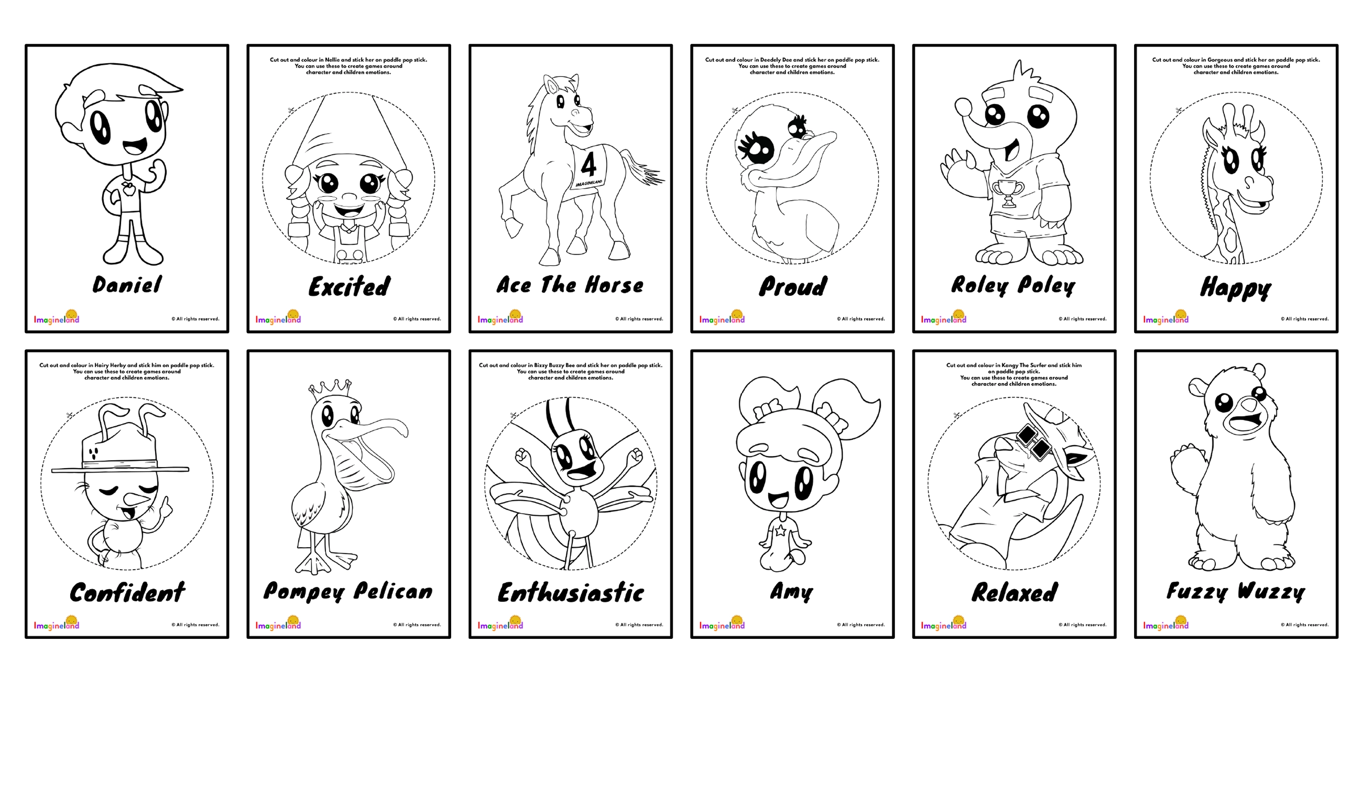 Printable worksheets designed to extend learning offline