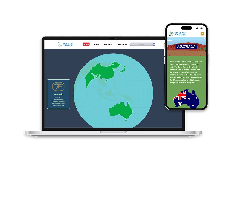 Interactive Globe and Country Page