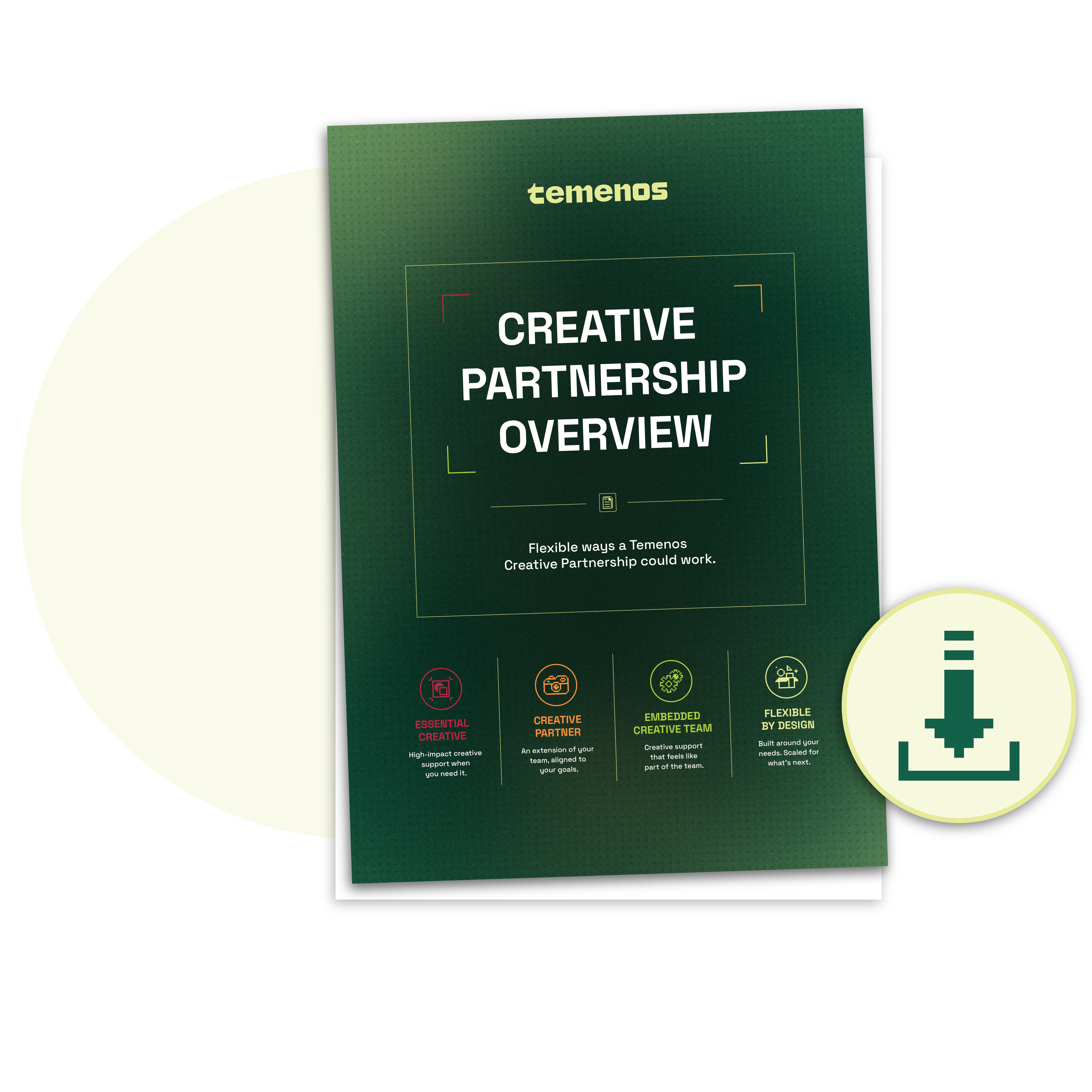 Temenos Creative Partnership Overview document cover