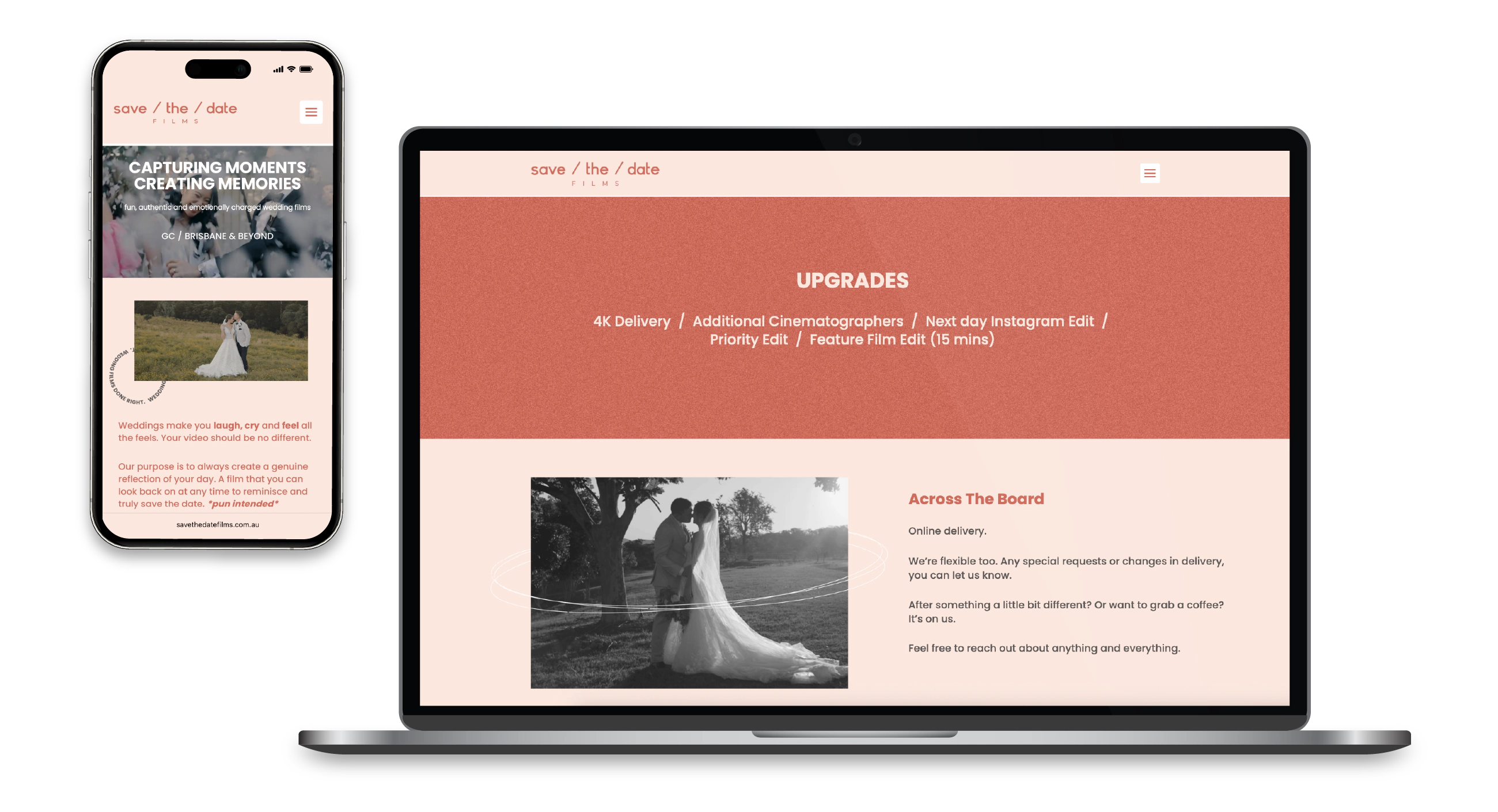 Save The Date Films captures weddings with a fresh, cinematic approach that reflects the unique energy of each couple’s special day.