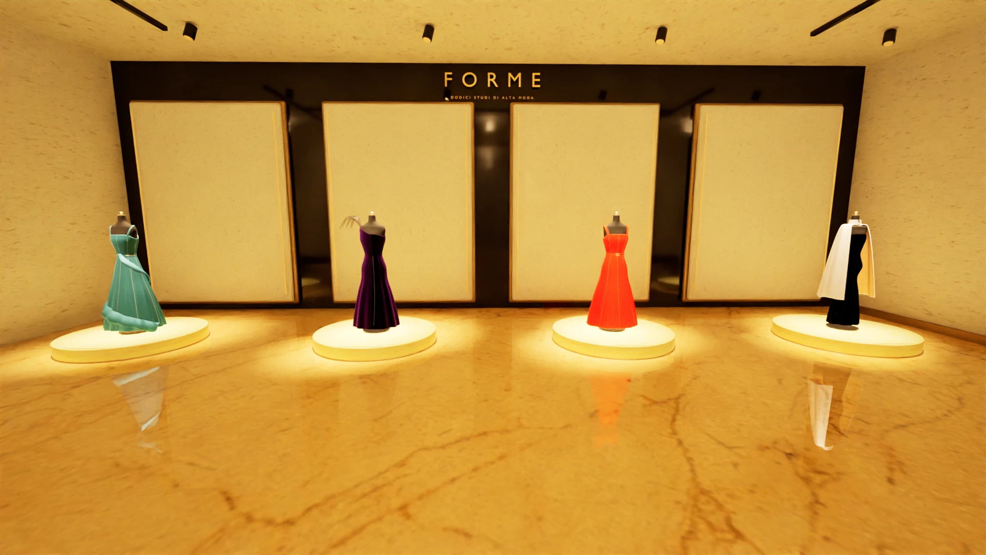 Garments and display platforms