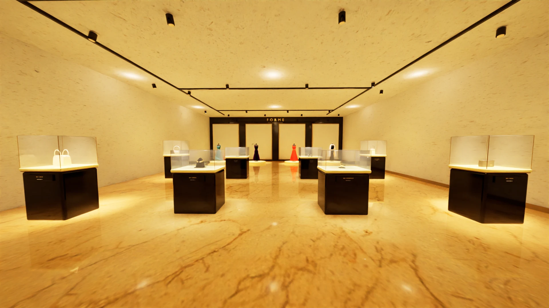 Exhibition space · Rendering