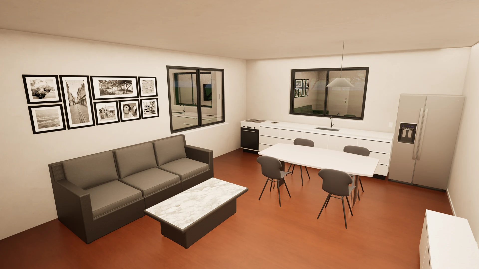 Lakeside villa · Rendering