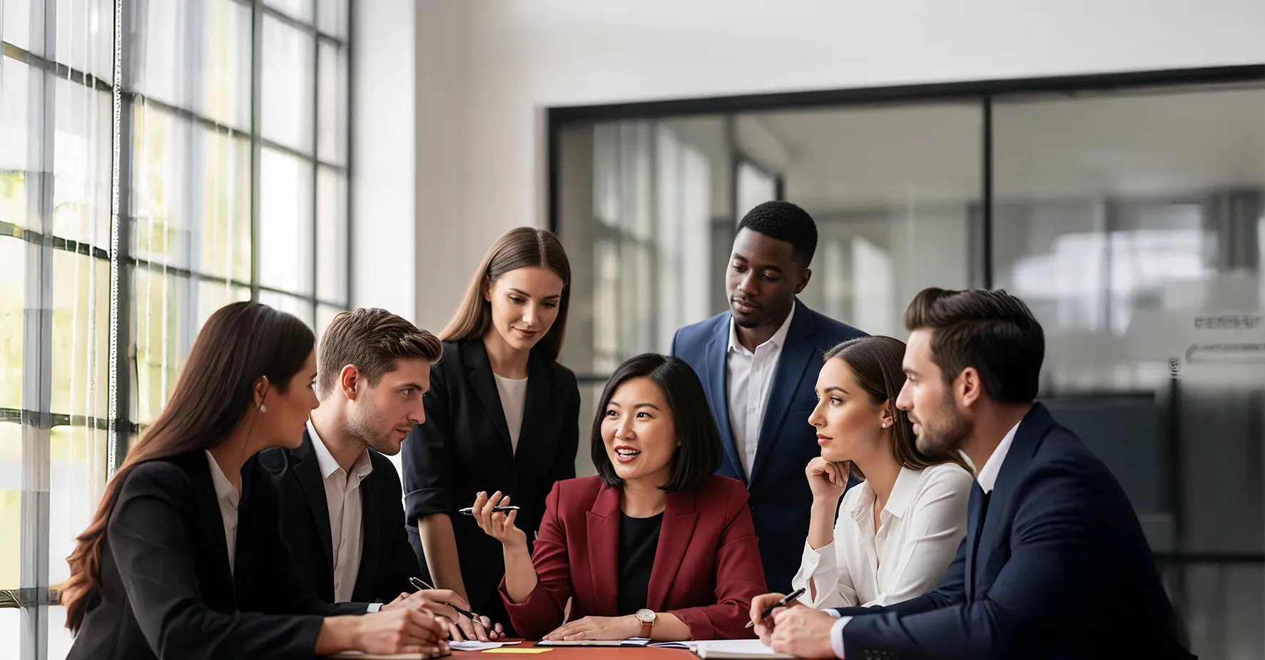 group of hr officers in an office