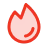 Red flame icon representing fire.