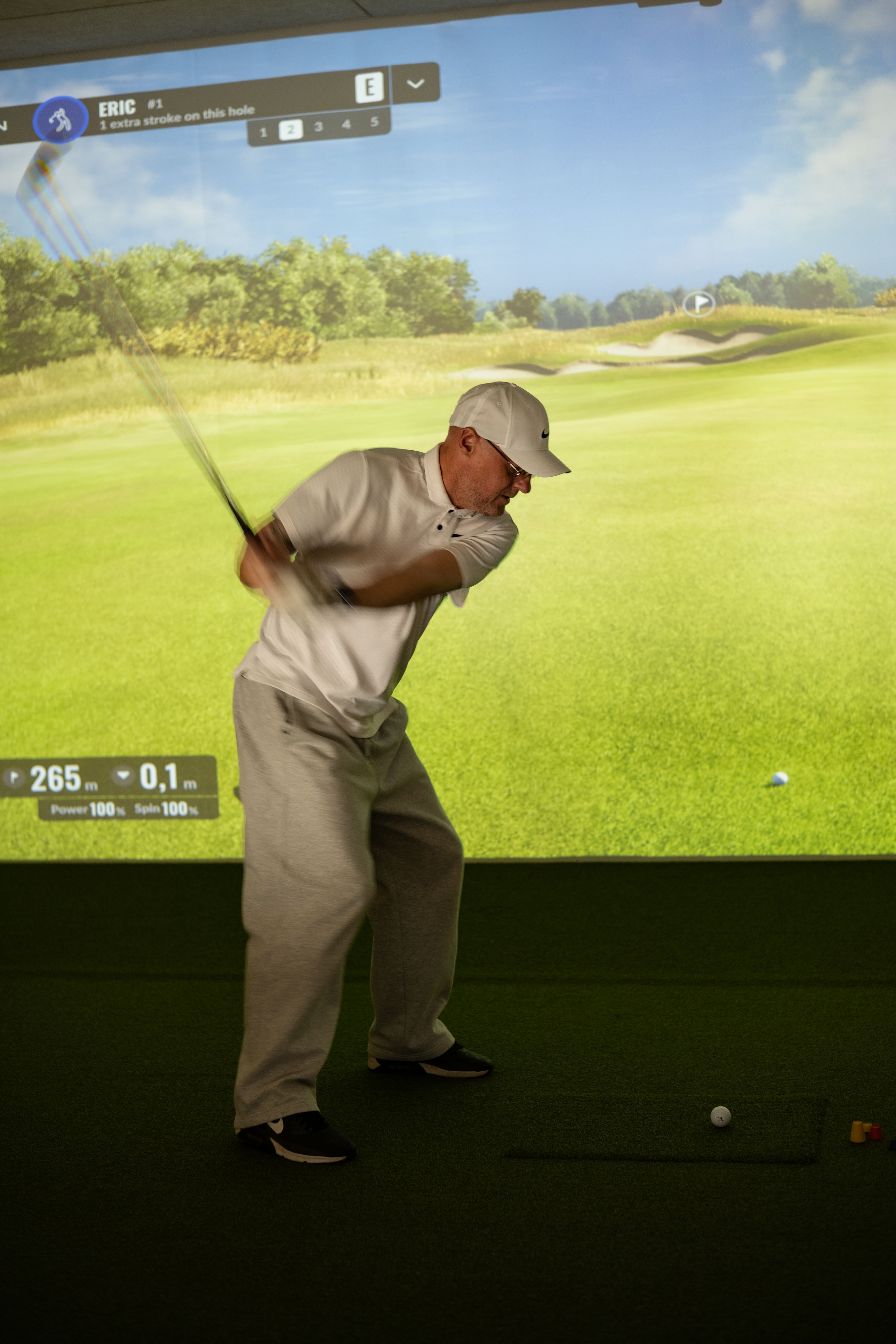 Golf data and results via TrackMan iO at Flight Golf Amsterdam