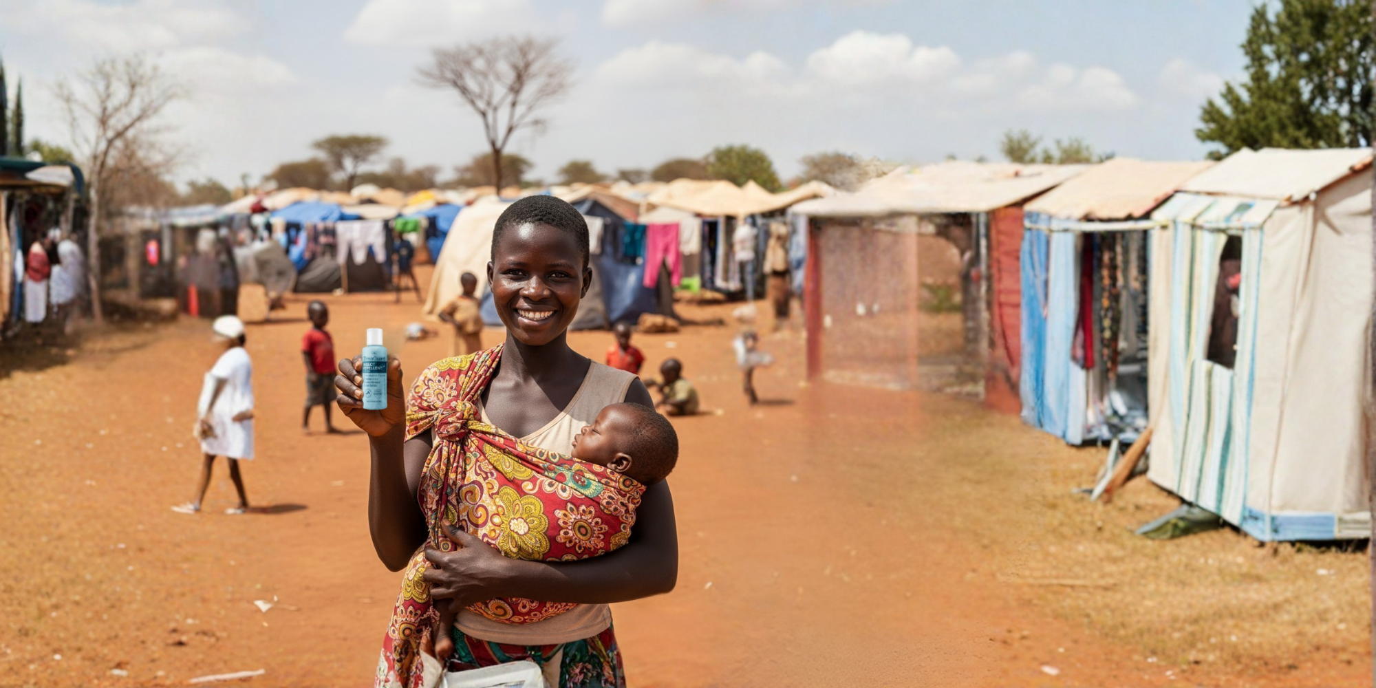 An Ugandan Mother in Refugee camp