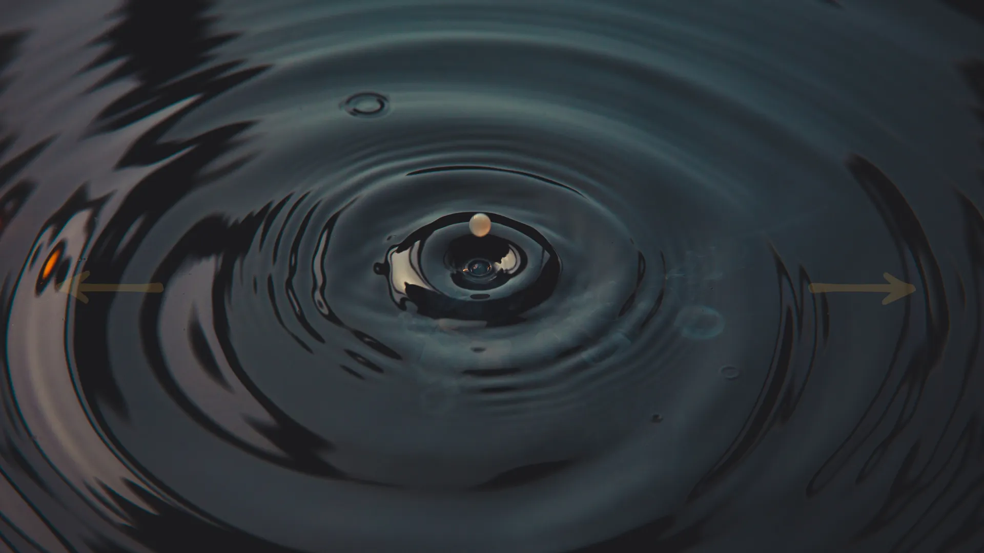 water drop rippling 
