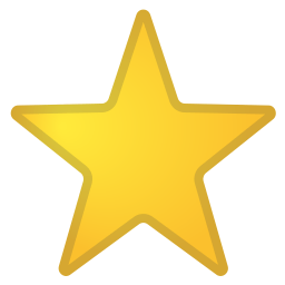Yellow five-pointed star icon with a subtle gradient.