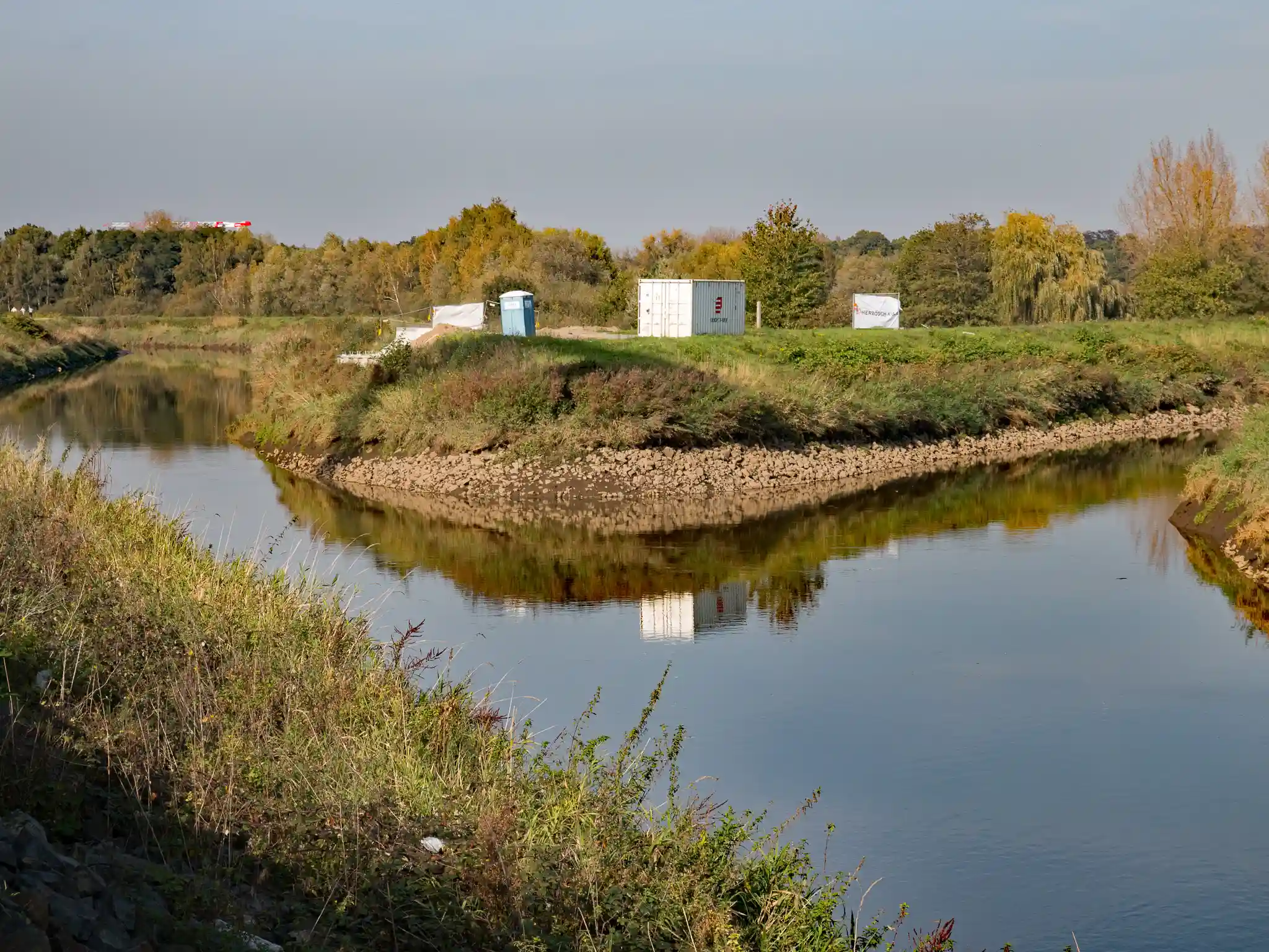 Het samenvloeiingspunt van de Grote en Kleine Nete bij Lier