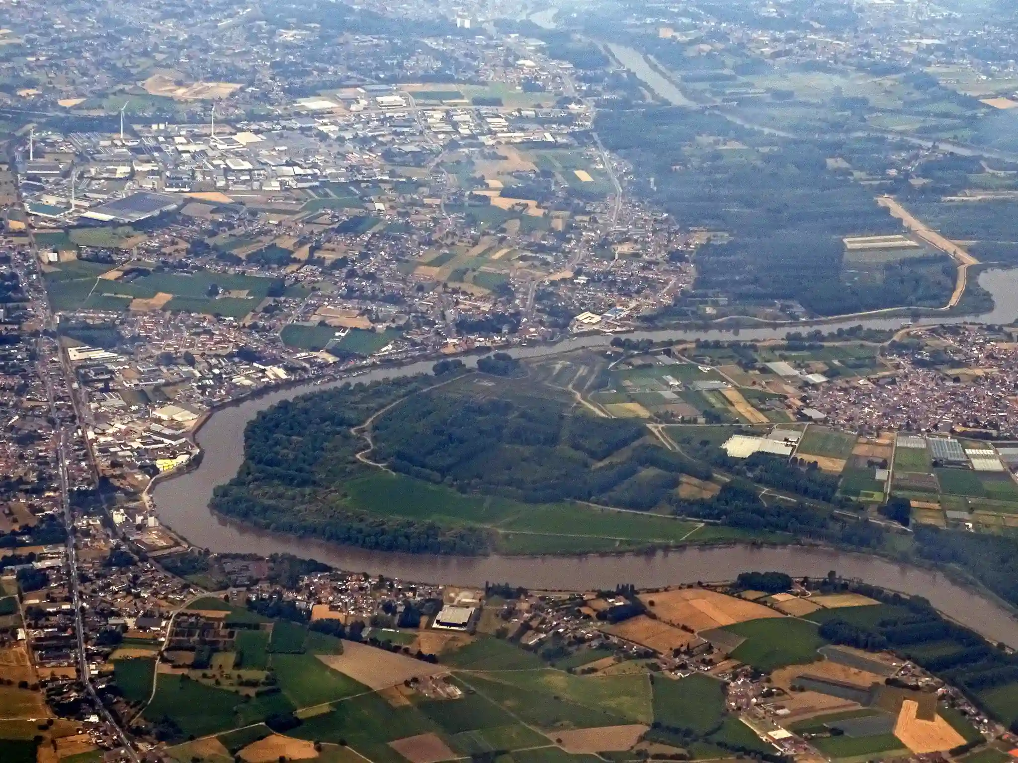 De Scheldemeander bij Sint-Amands in Oost-Vlaanderen