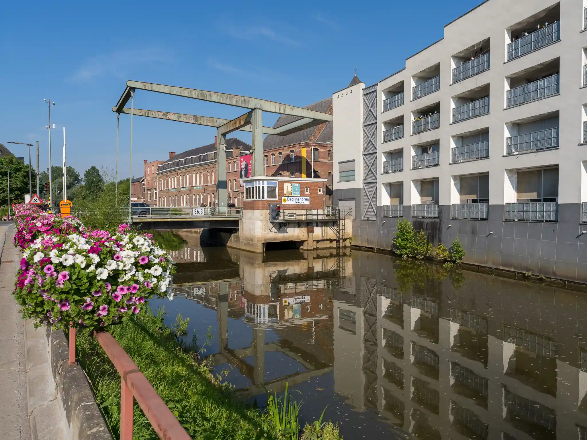 De Dender met de Begijnenbrug in Ninove