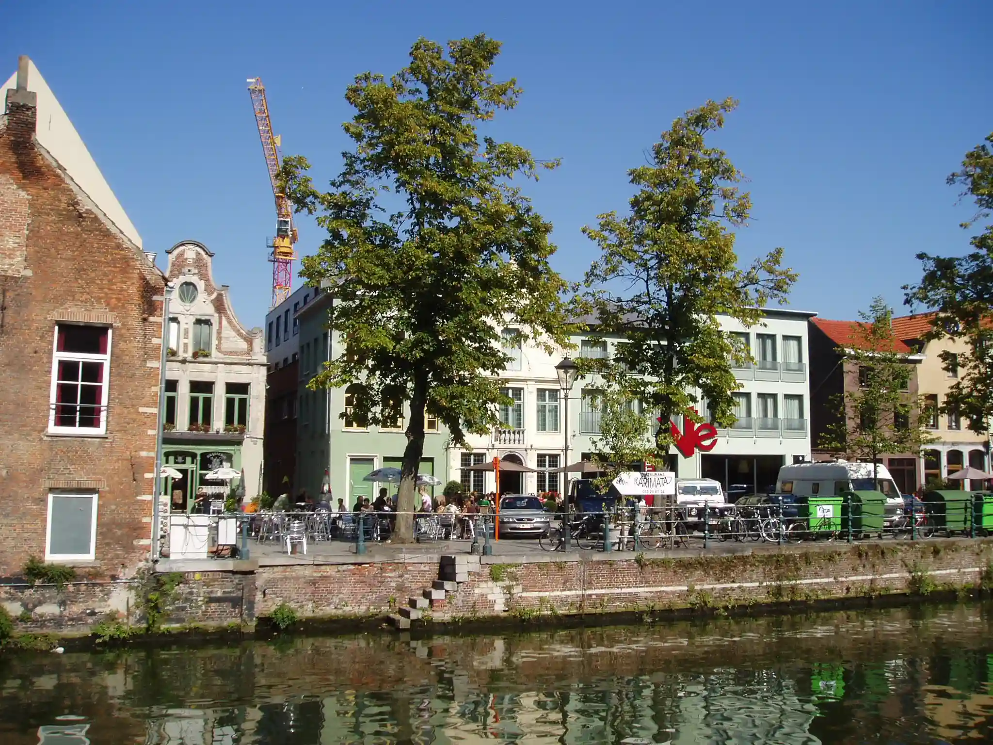 De Dijle aan de Vismarkt in Mechelen