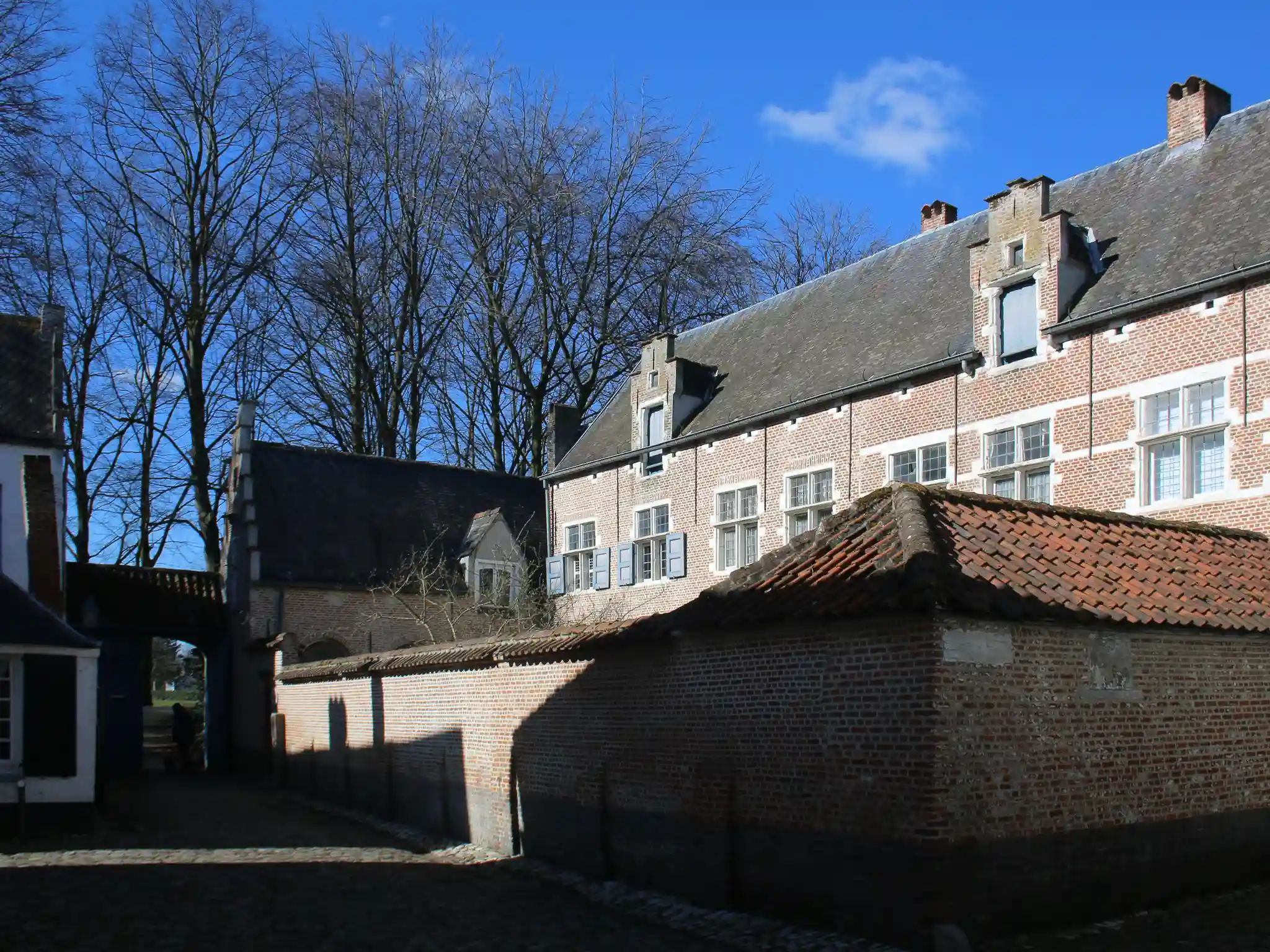Straat in het begijnhof van Lier