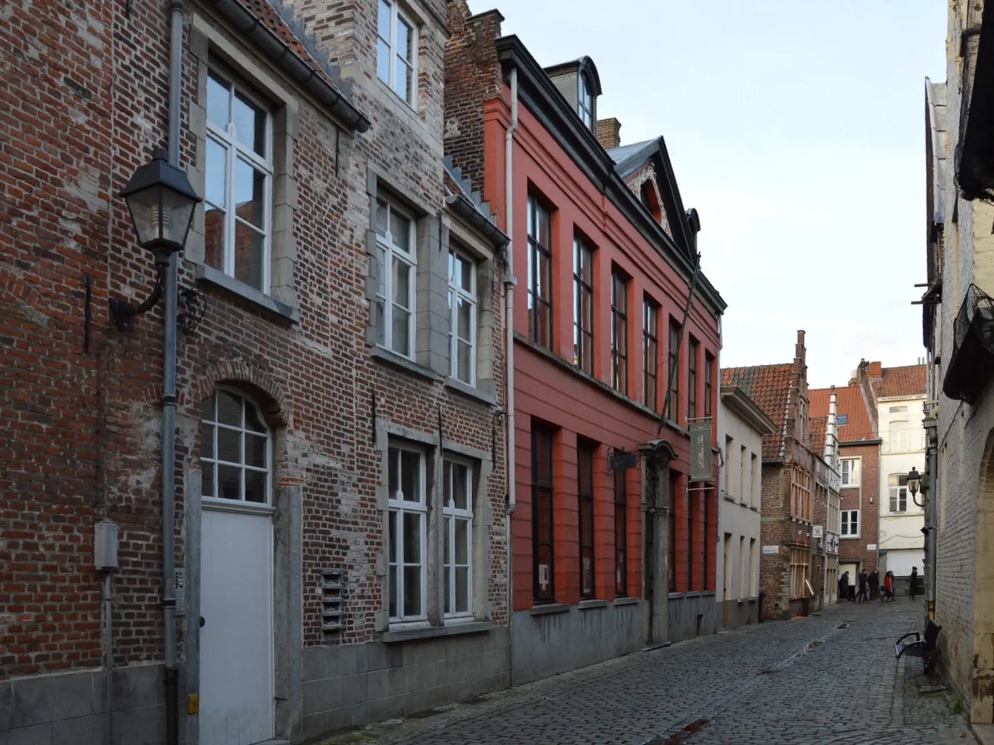 Straatje in het middeleeuwse Patershol in Gent