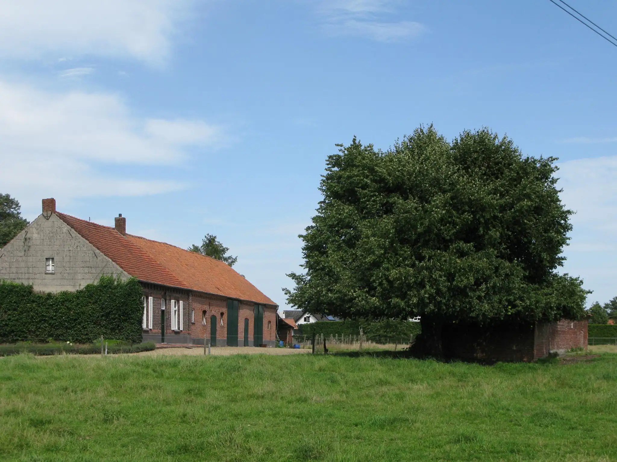 Typische Kempense langgevelhoeve met erf