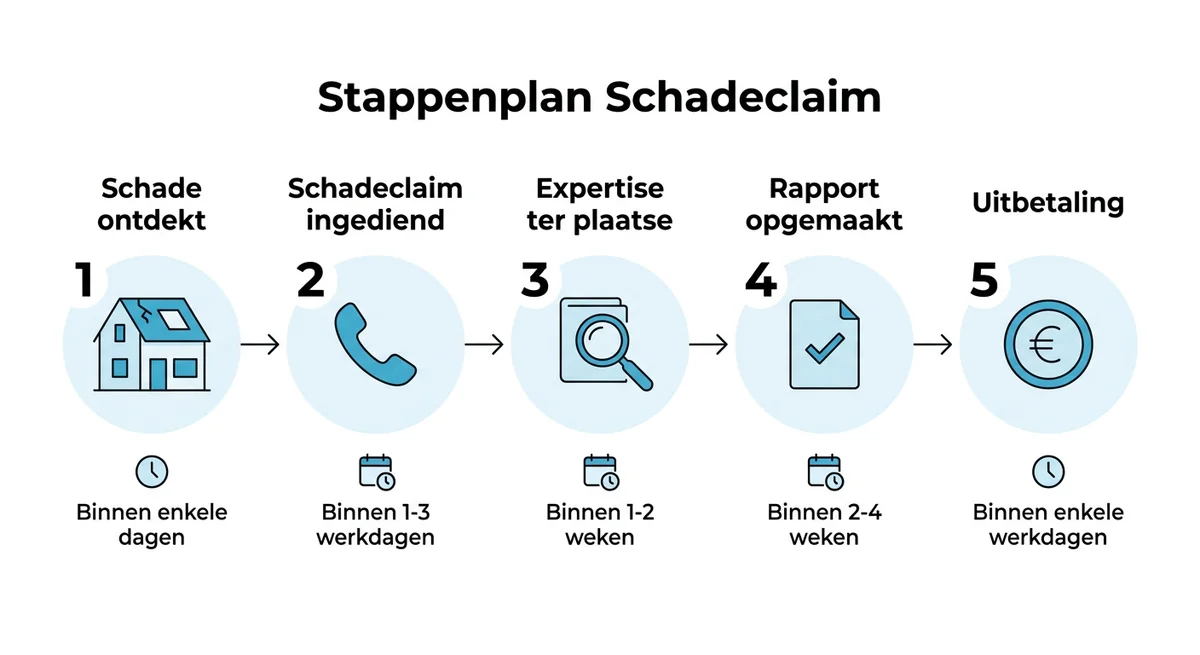expertiseprocedure waterschade verzekering België stappen termijnen