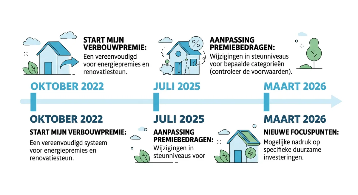 mijn verbouwpremie wijzigingen 2026 tijdlijn vochtbestrijding
