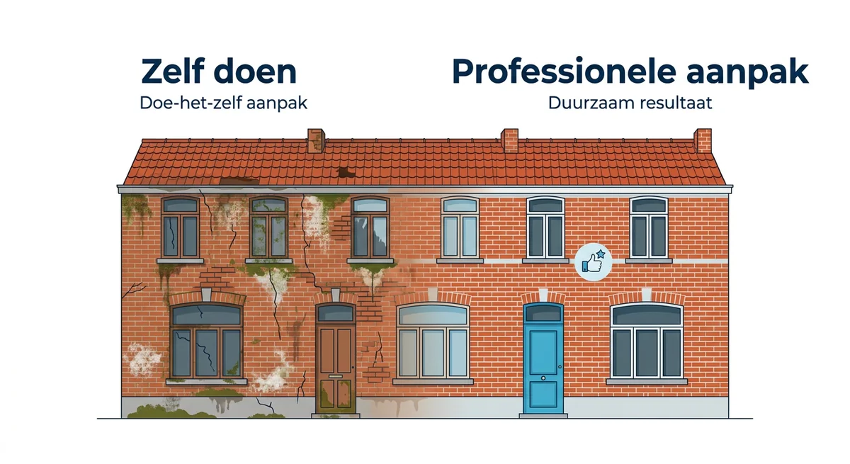 gevel impregneren zelf doen versus professioneel vakman vergelijking
