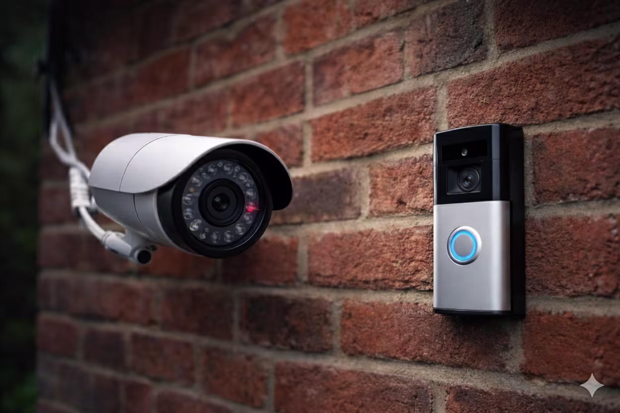 Kinetic Elec electrician van parked on a quiet residential street in Derby, UK at dusk.