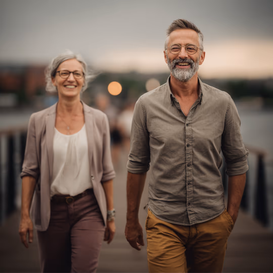 Couple going for a walk