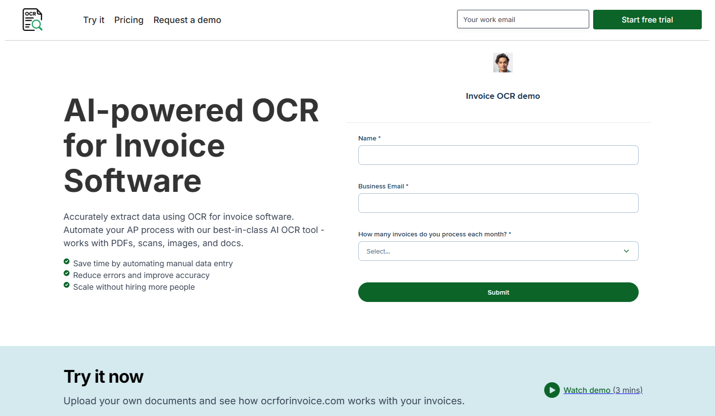 ocr solution for invoice