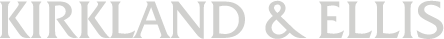 Kirkland & Ellis logo in gray text.