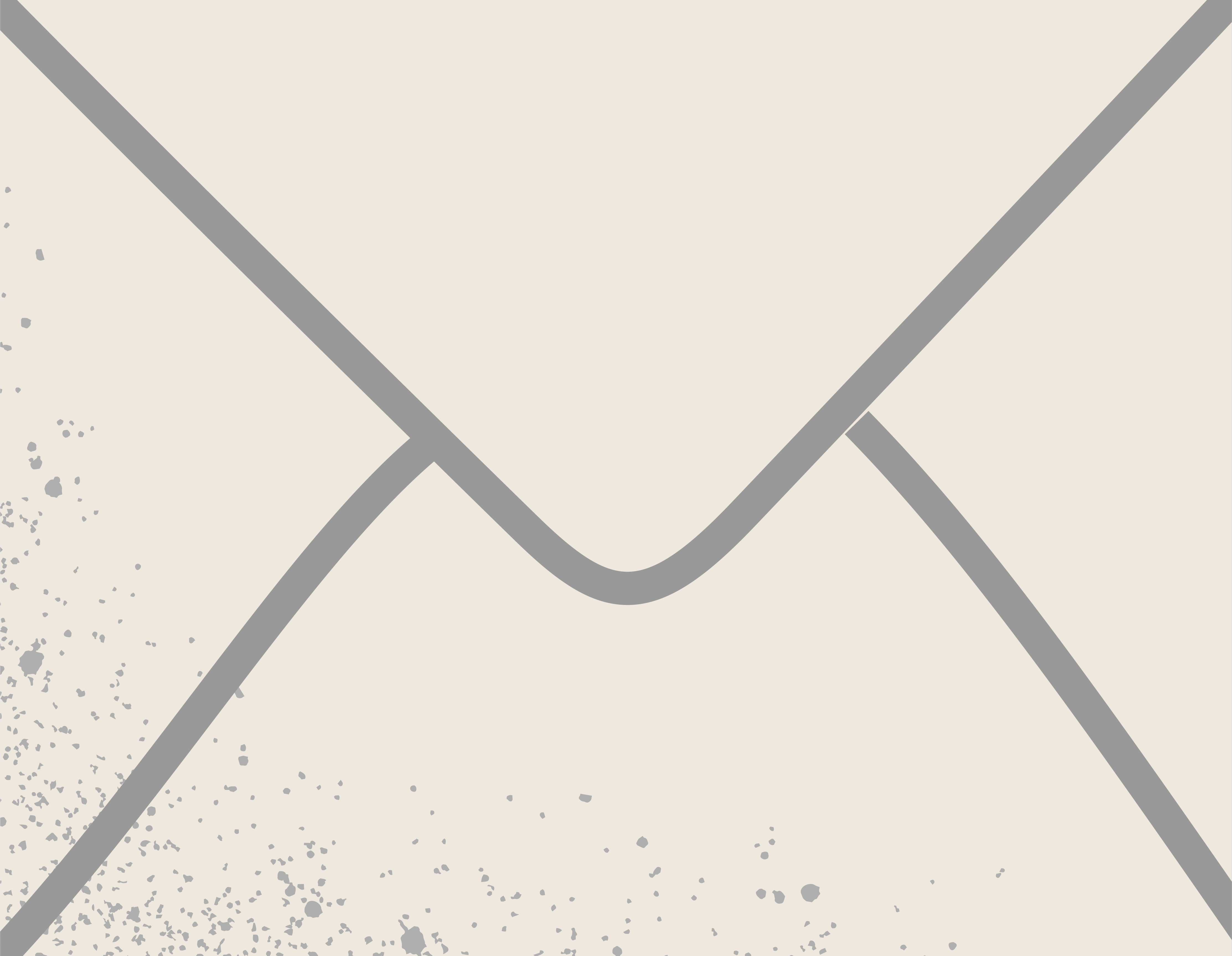 Icône d'enveloppe beige avec contours gris et taches grises.