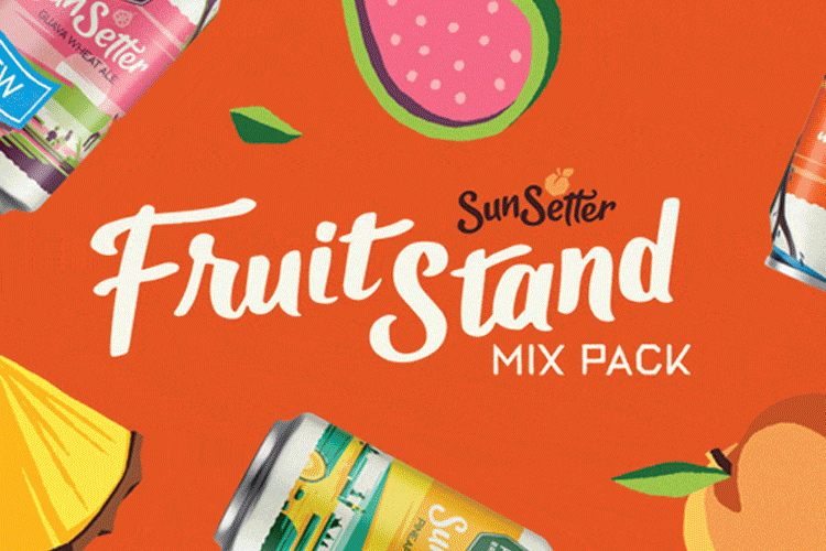 Sequence of images from the Stanley Park Brewing mix pack case study.