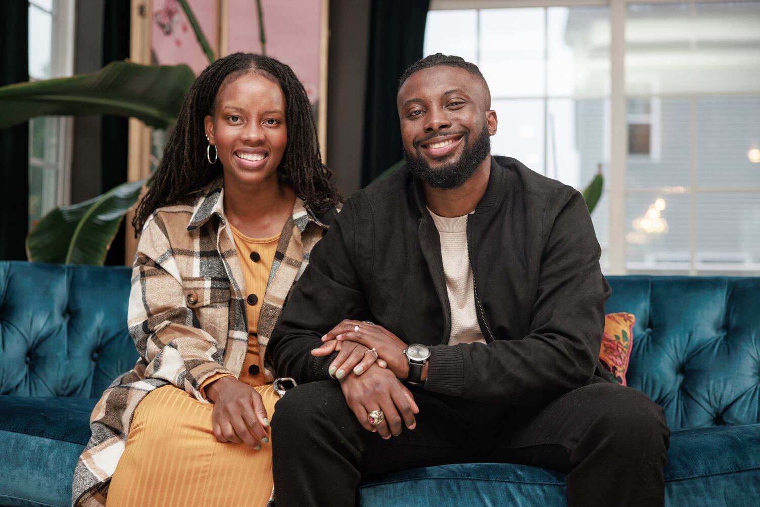 Pastor Temi and his wife Modesta of Restoration Church in Laurel, MD.