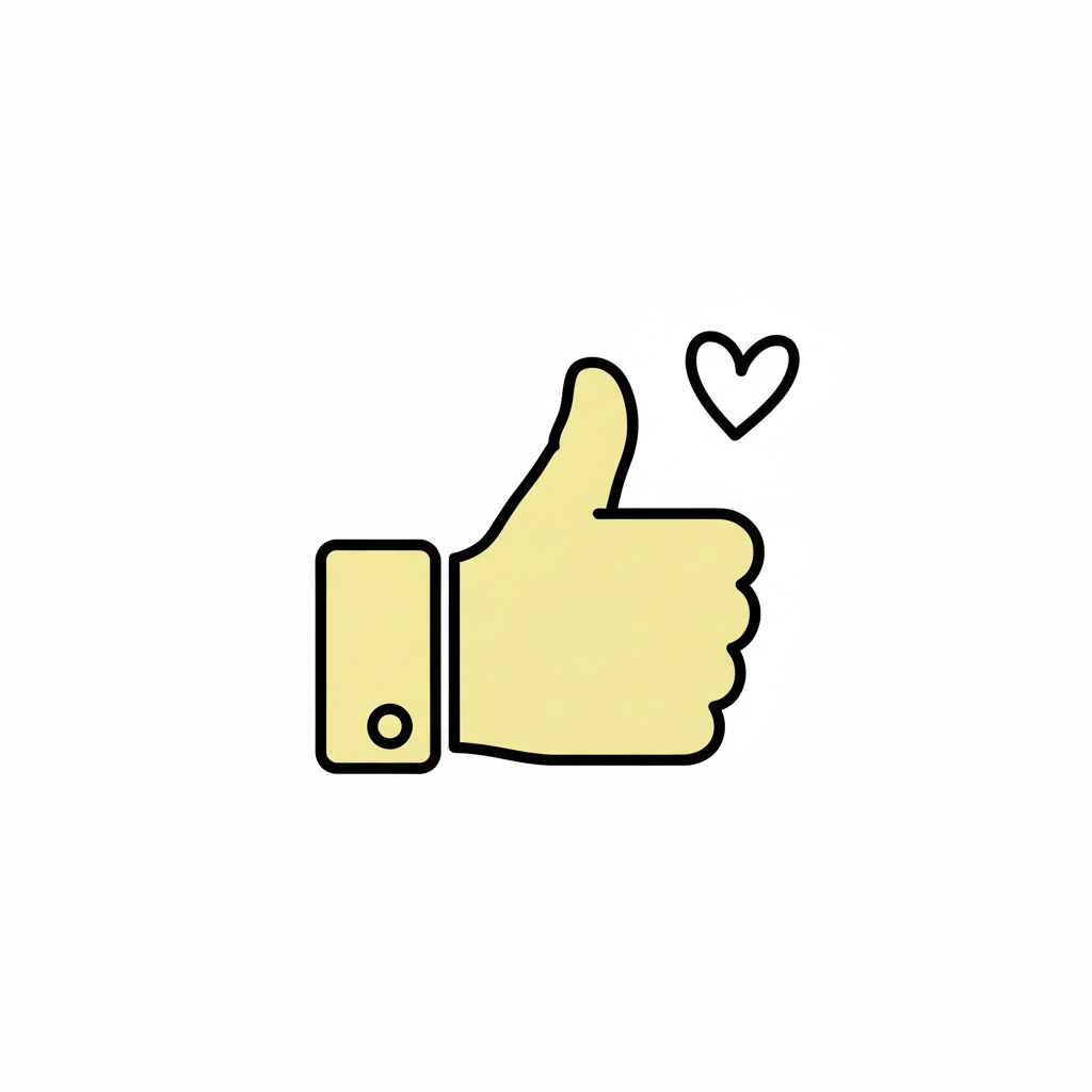 Thumbs up icon Like icon