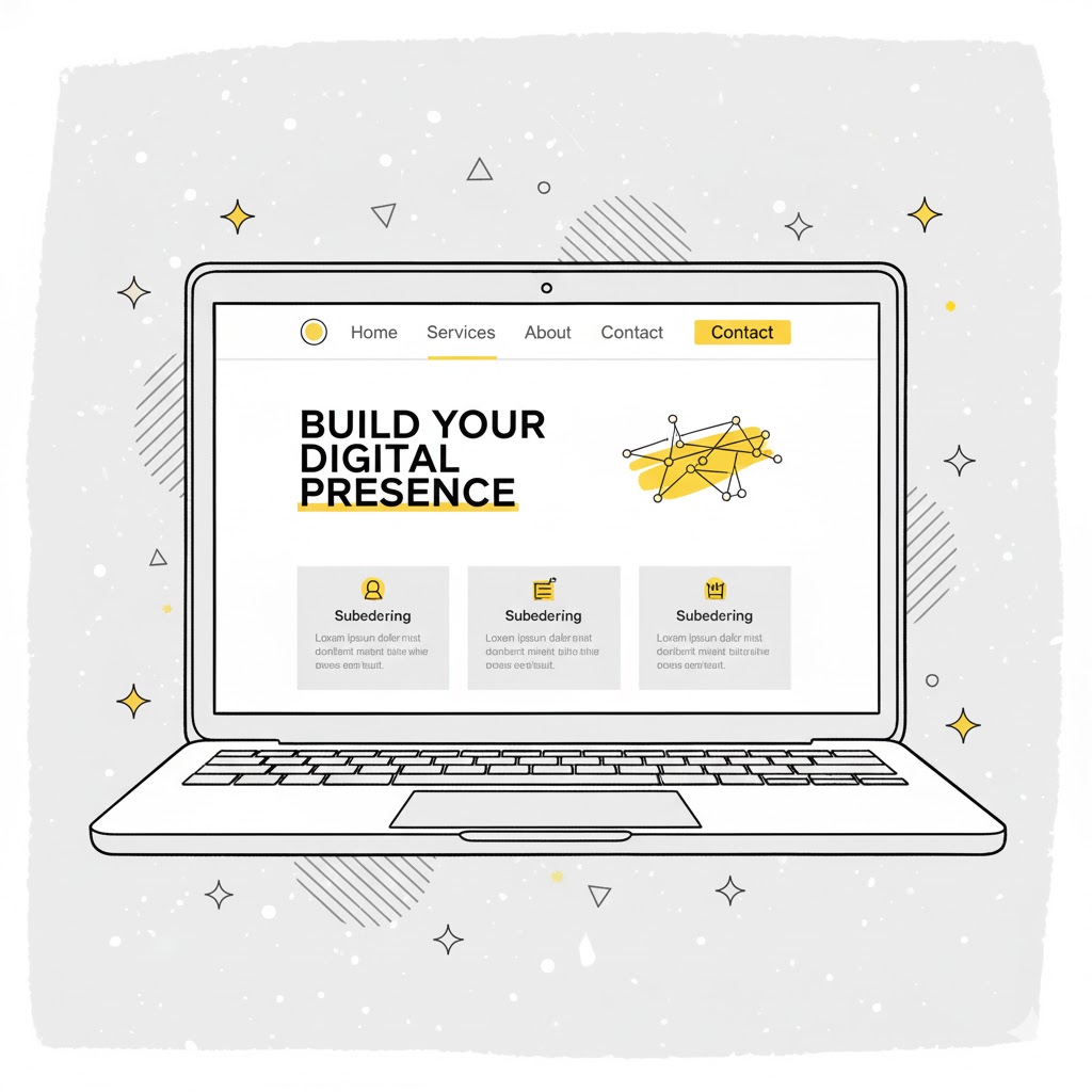 Image depicting website building platform