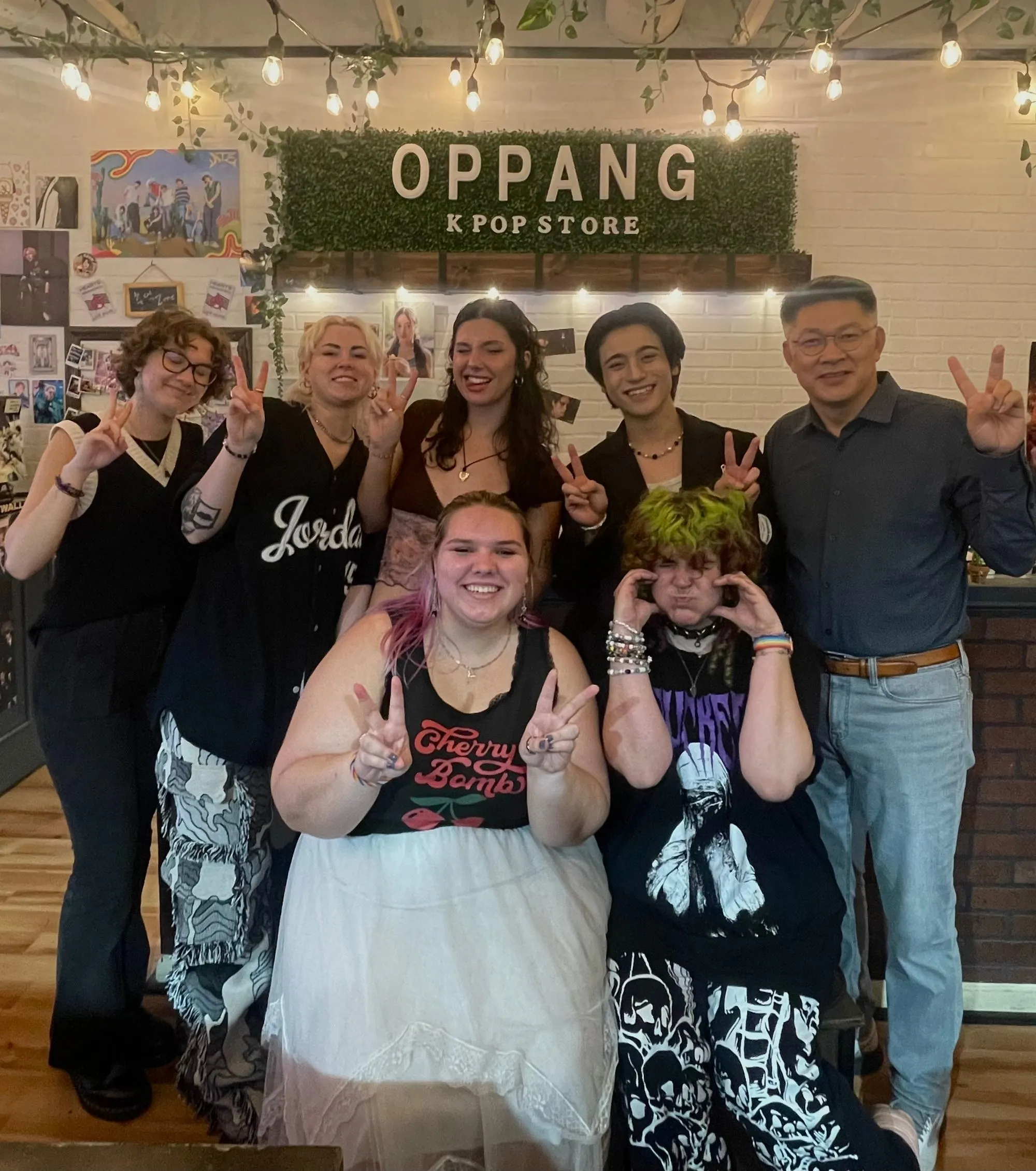 A group of people posing for a picture