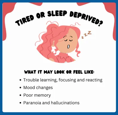 "Sleep awareness educational graphic"
