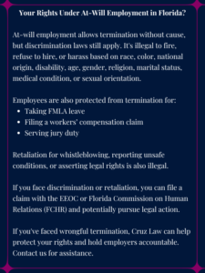 Your Rights Under At-Will Employment in Florida?