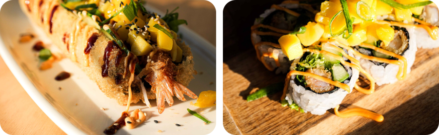 Maki et plat signature de l'enseigne MAKI MAKI