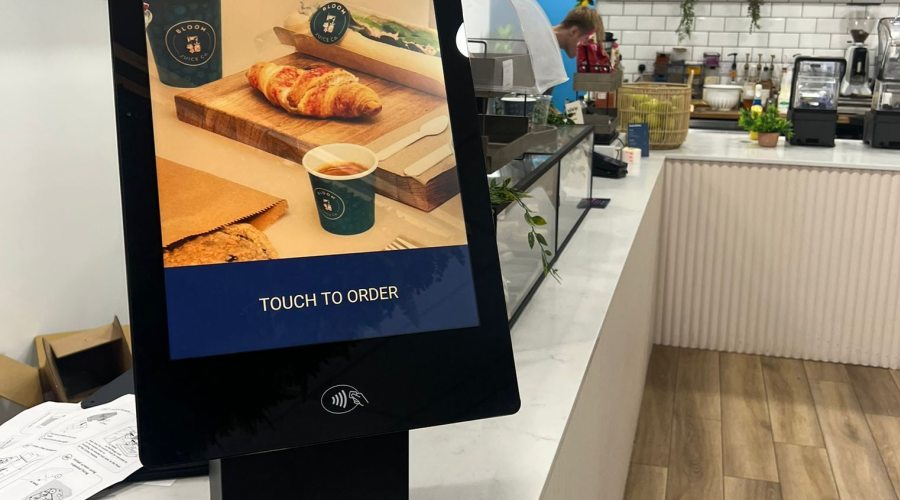 Borne de commande dans un restaurant