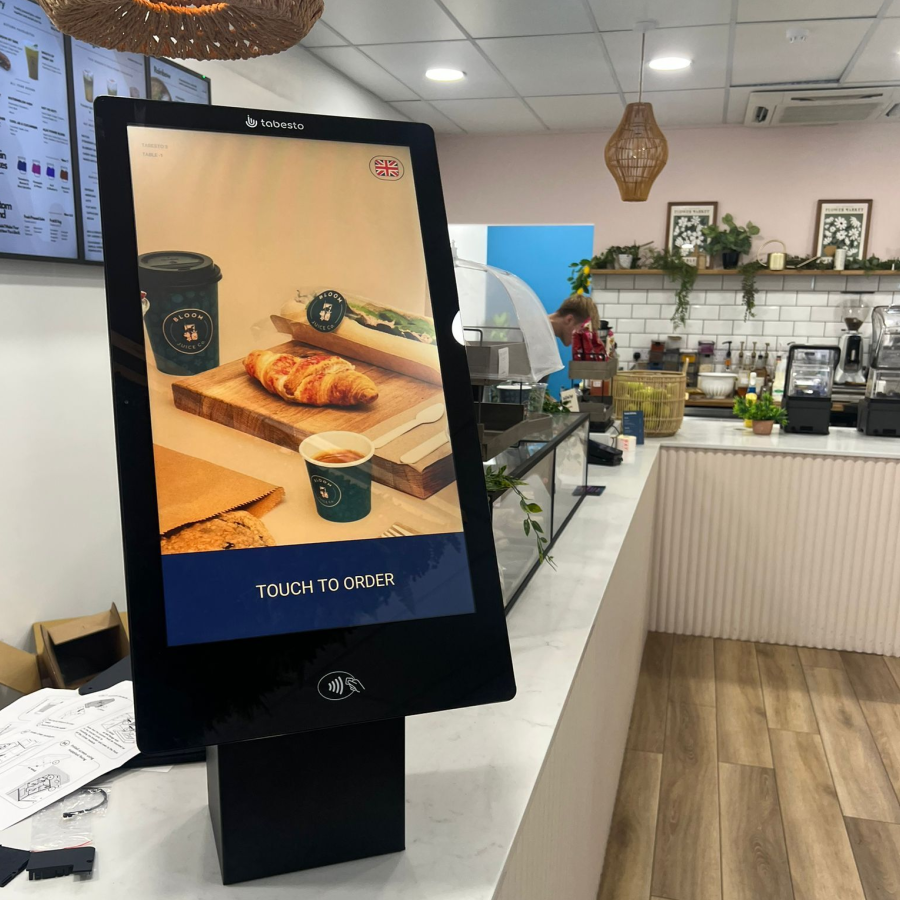 Borne de commande dans un restaurant