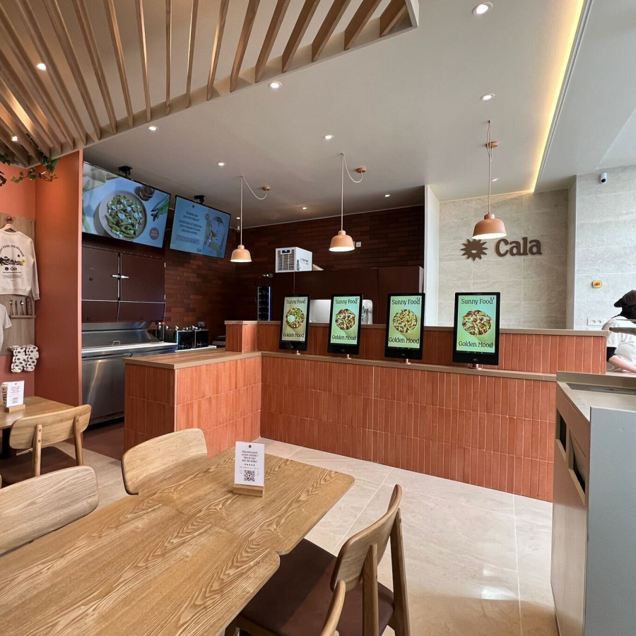 Restaurant équipé de bornes de commande