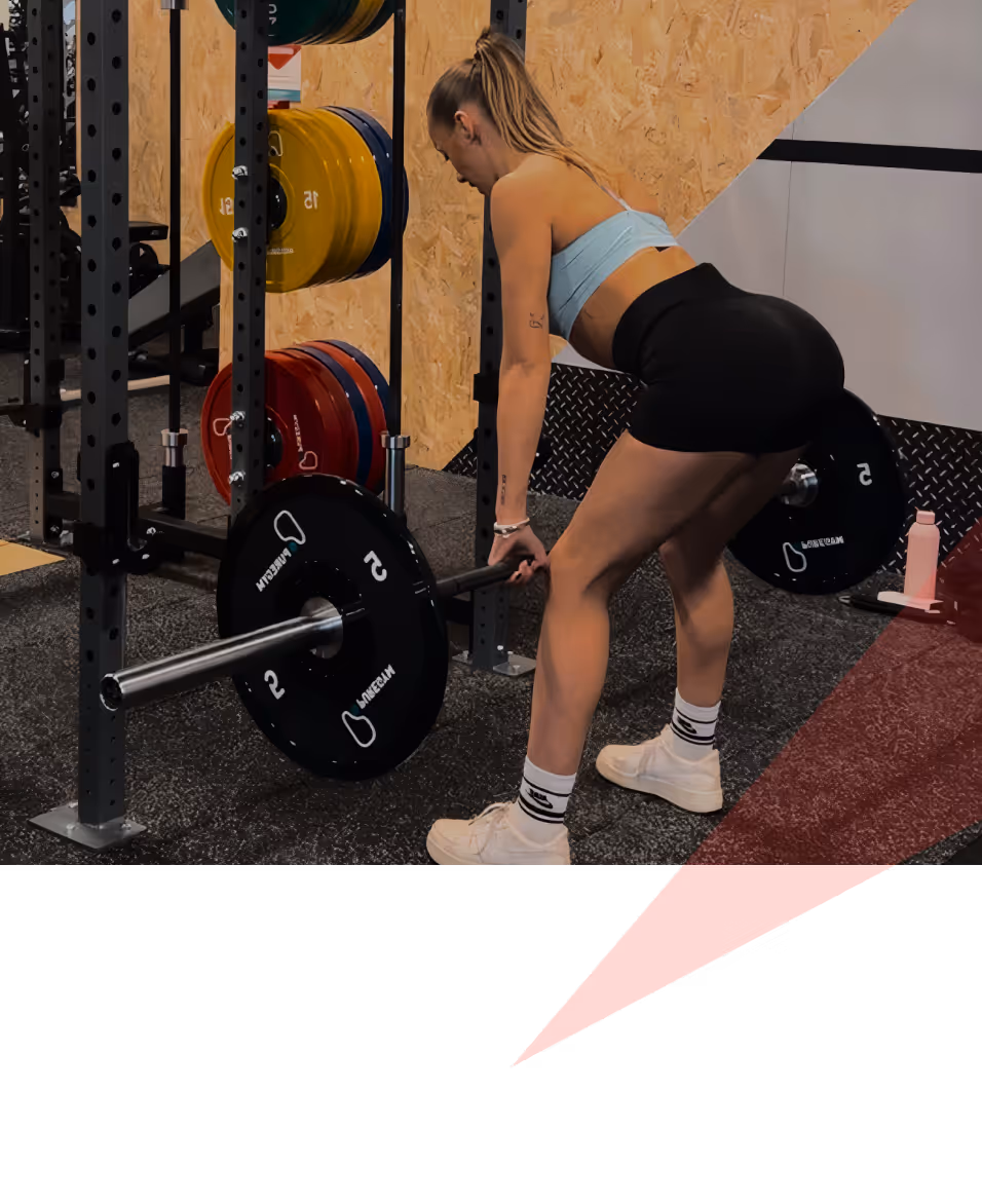 Picture of woman lifting weights in gym