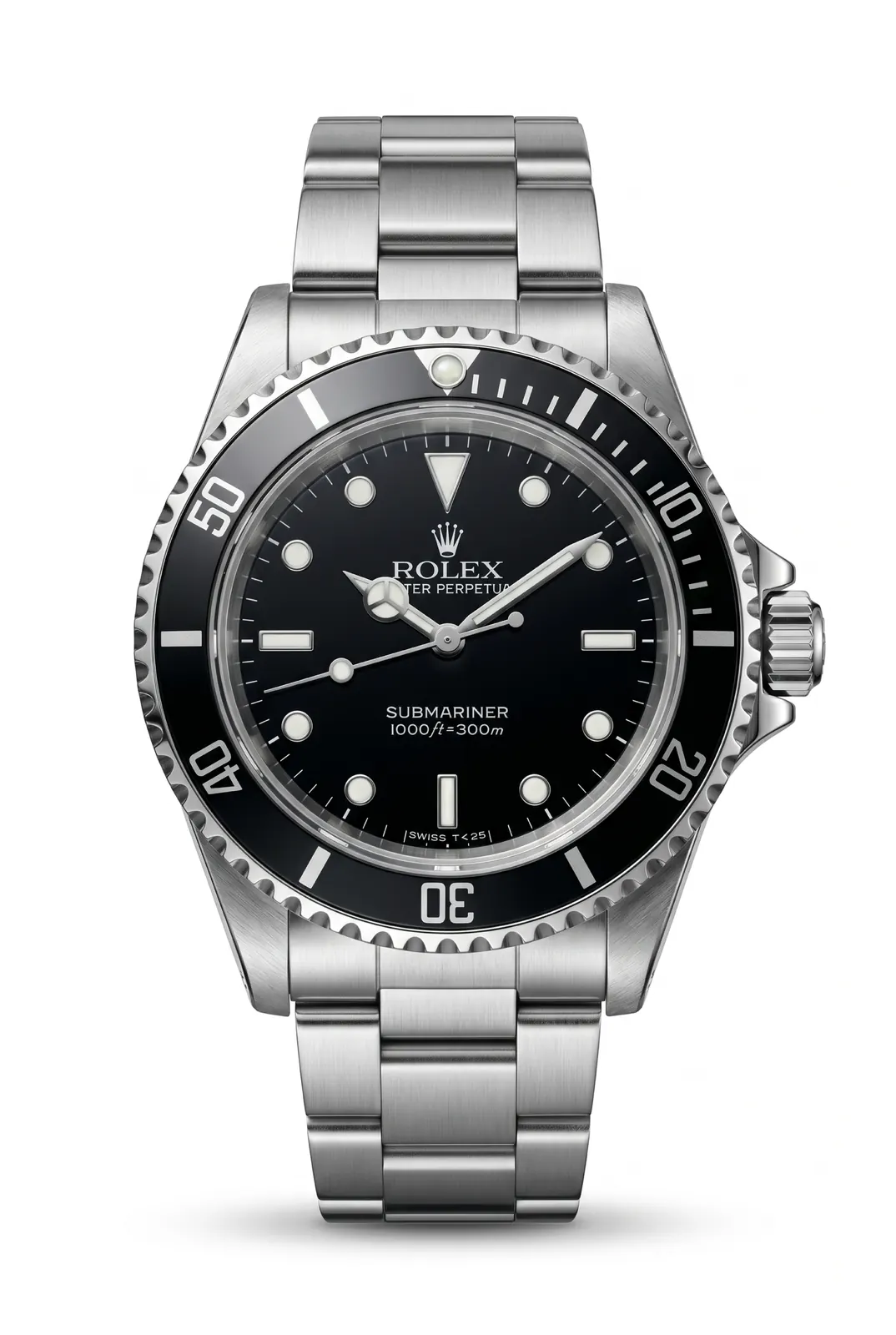 Rolex Submariner 14060 de acero con dial negro y brazalete de acero, reloj icónico de alta gama en relojería Buenos Aires