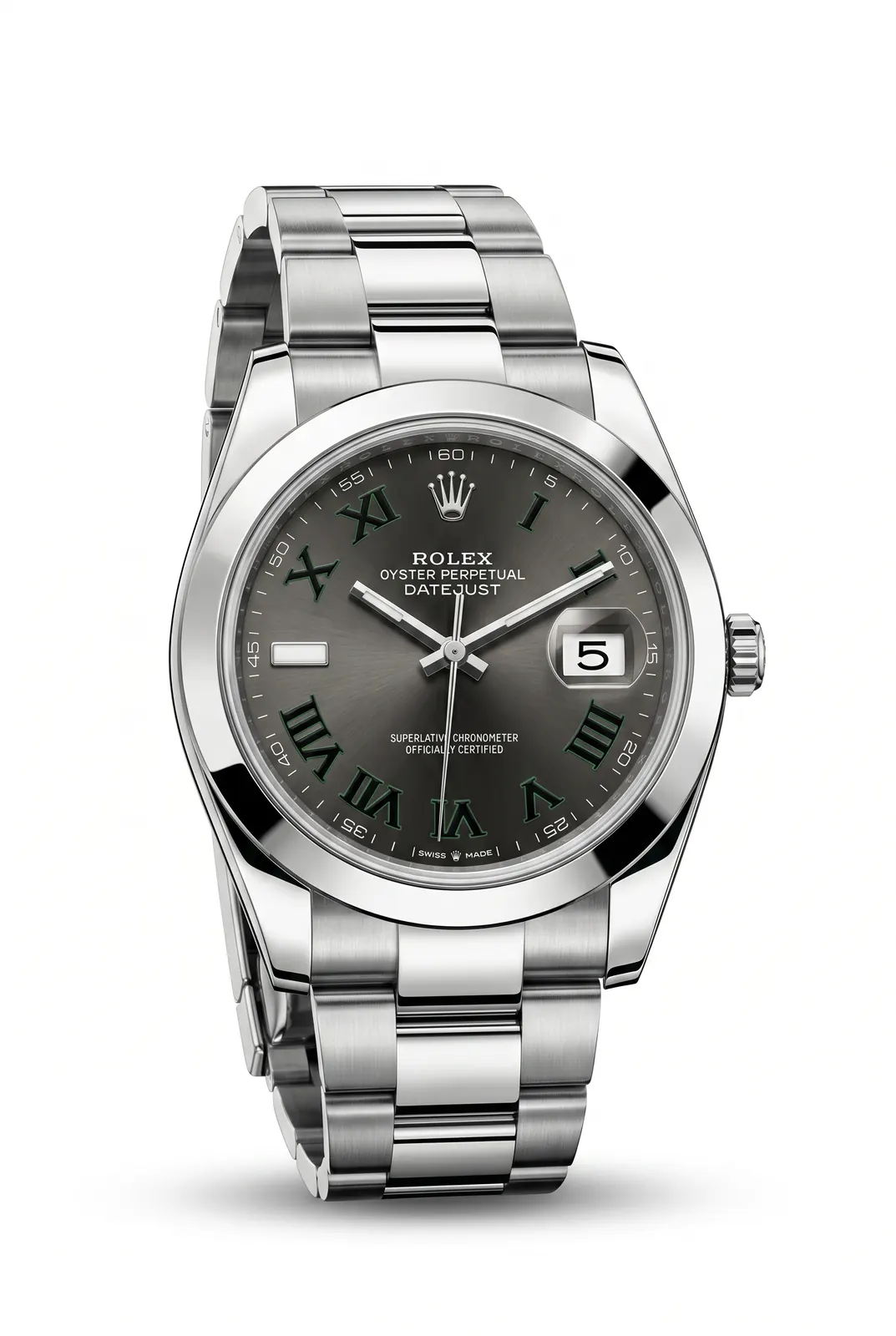 Rolex Datejust 41 126300 en acero con dial gris y brazalete de acero, diseño clásico de alta gama en relojería argentina