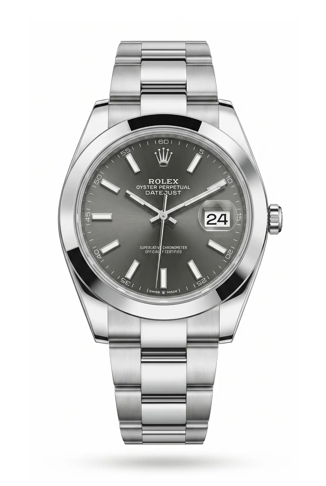 Rolex Datejust 41 126300 en acero con dial gris y brazalete Oyster de acero, reloj de alta gama en Buenos Aires