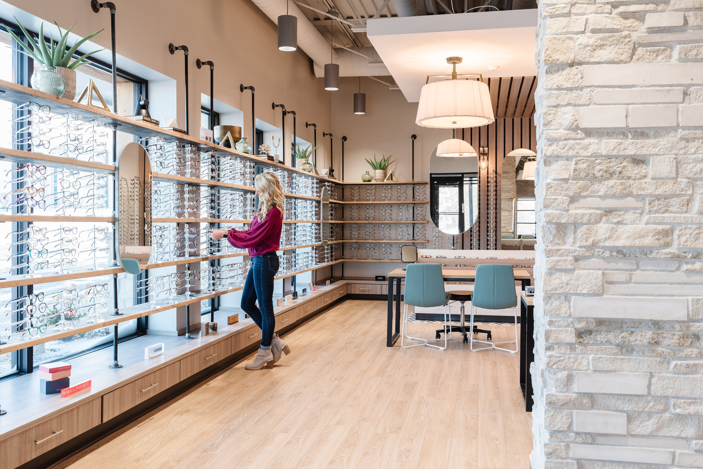 Office Interior Design Idea #1 - the Eye Care West in Omaha, designed by The Hive Interior Design Omaha Nebraska - Rodan Cleaners of Des Moines