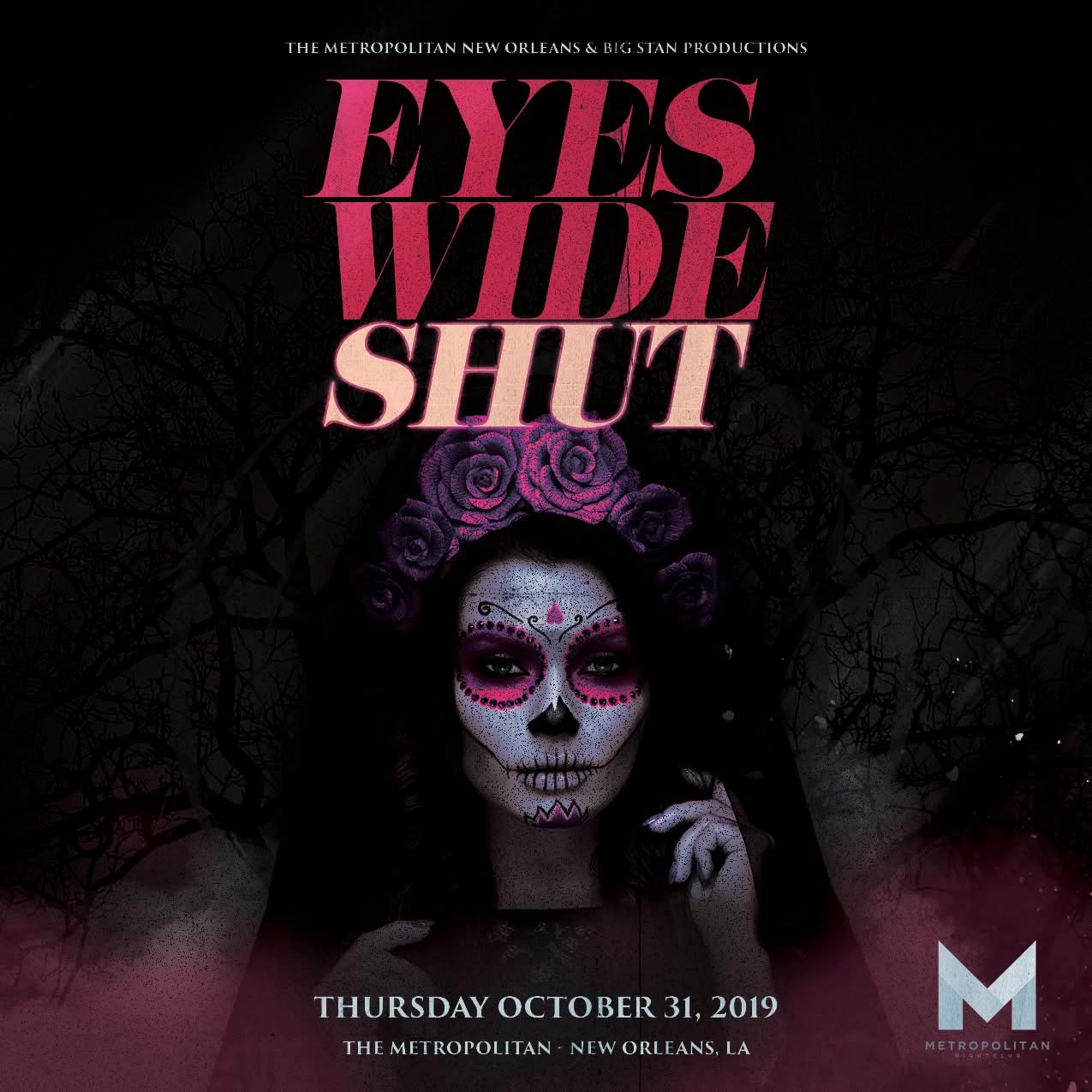Eyes Wide Shut Halloween event flyer