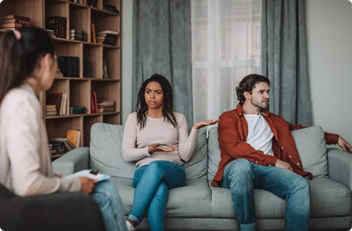 therapy session with therapist