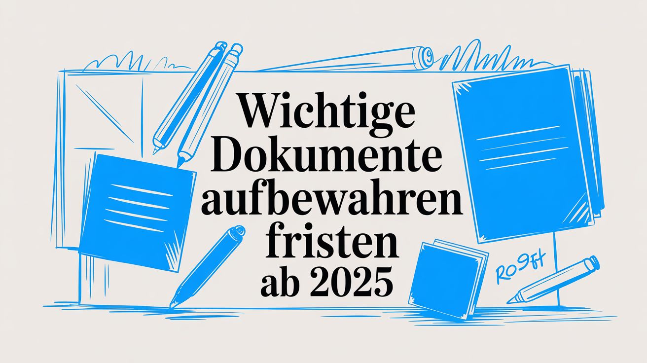 Wichtige Dokumente aufbewahren: Die neuen Fristen ab 2025 (8 statt 10 Jahre!)