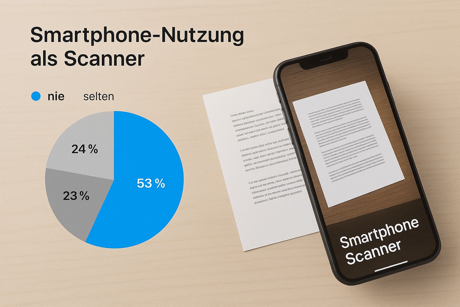 Infografik über dokumente einscannen handy