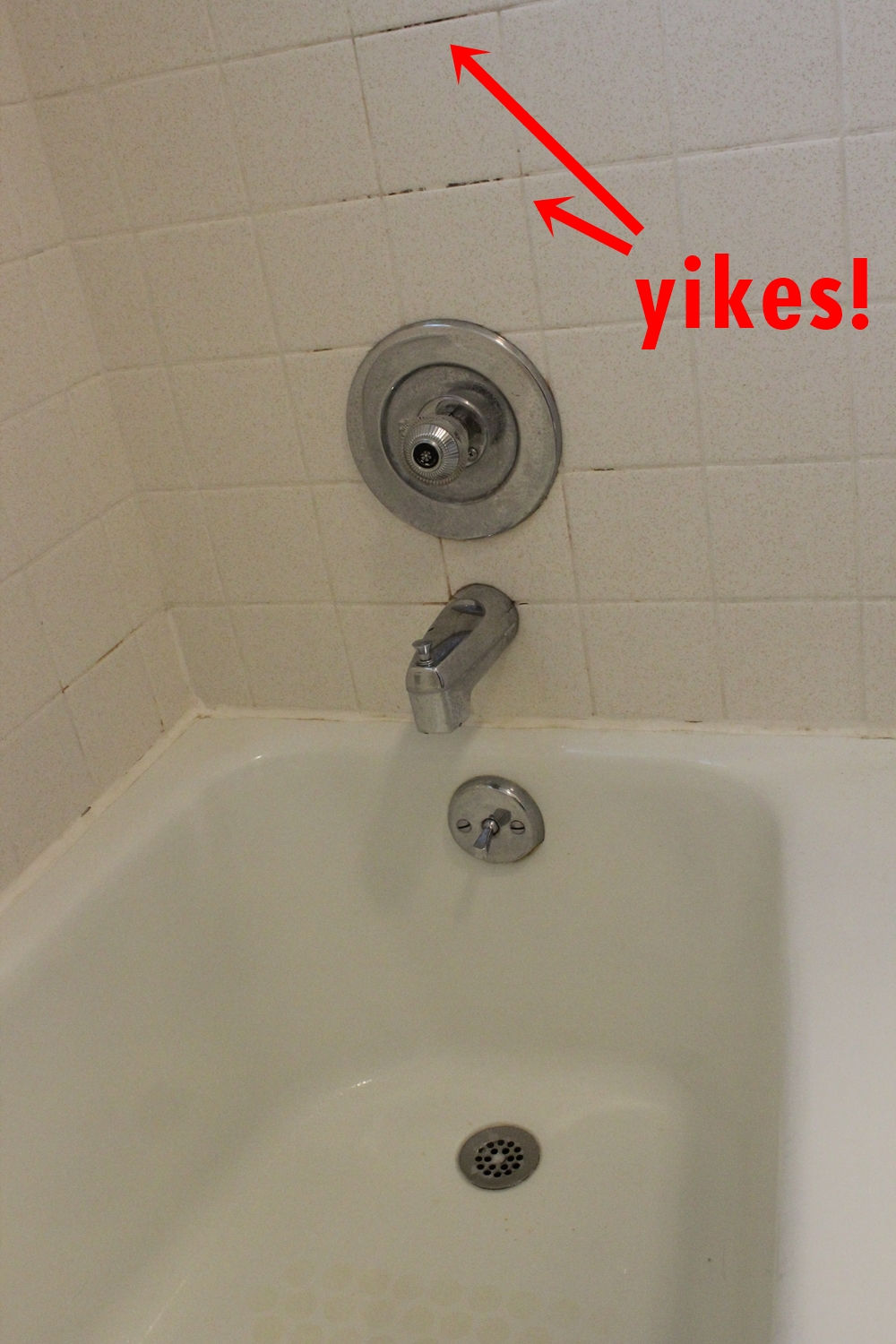 Gross Tile Shower before