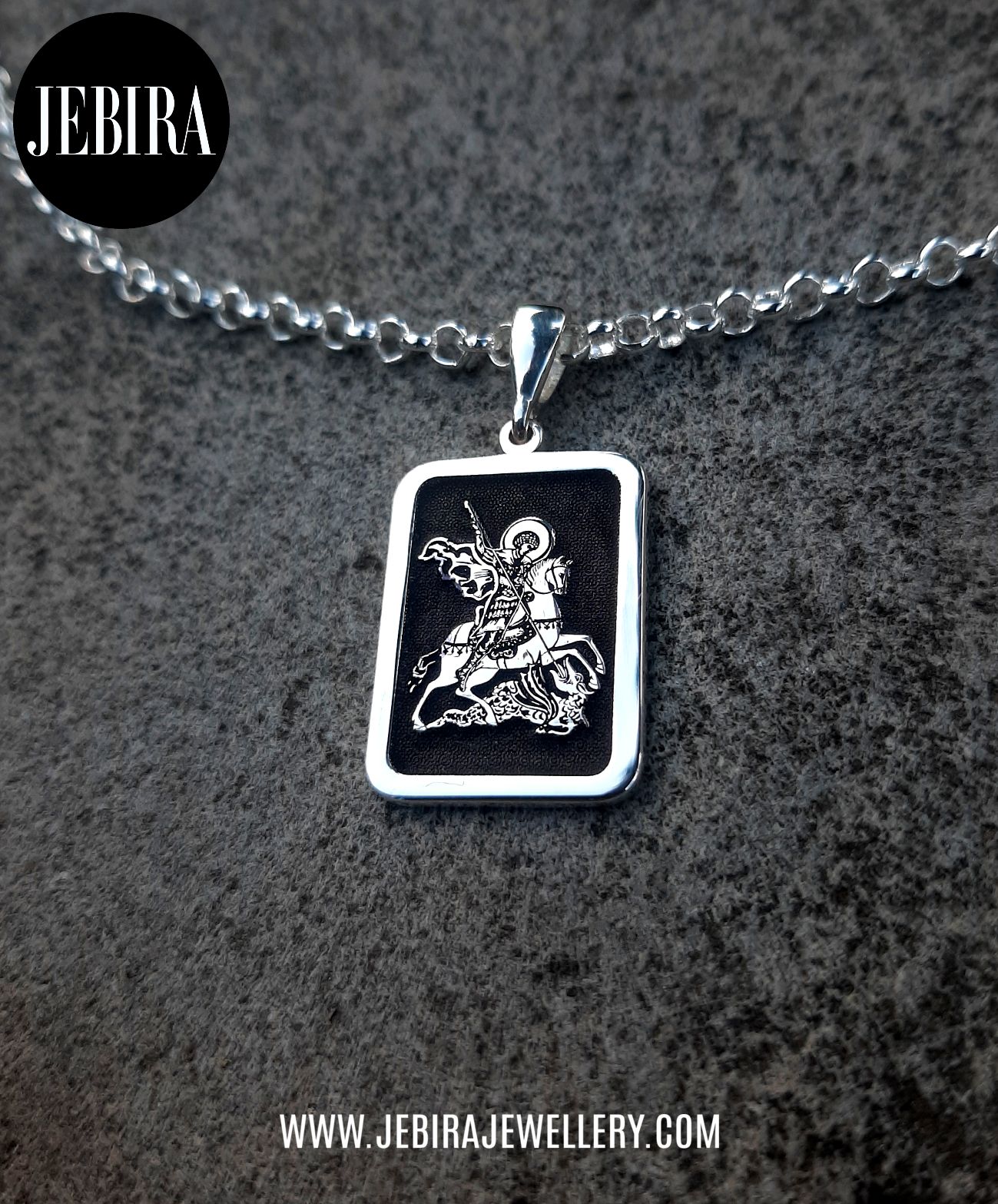 ვერცხლის სამკაული, წმინდა გიორგის ვერცხლის სამკაული , მედალიონი ყელსაბამი კულონი